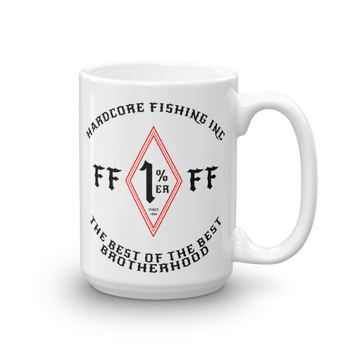 11 Oz and 15 Oz BROTHERHOOD coffee Mug White